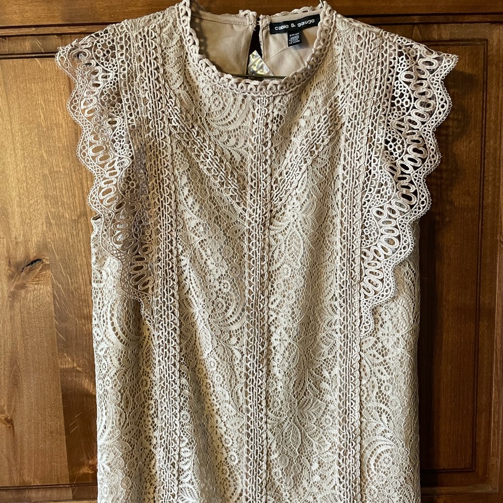 Lacey sleeveless top